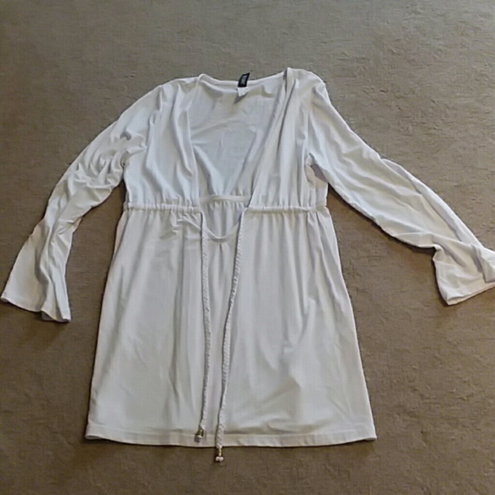 Christina swim cover up.  Size s. White.